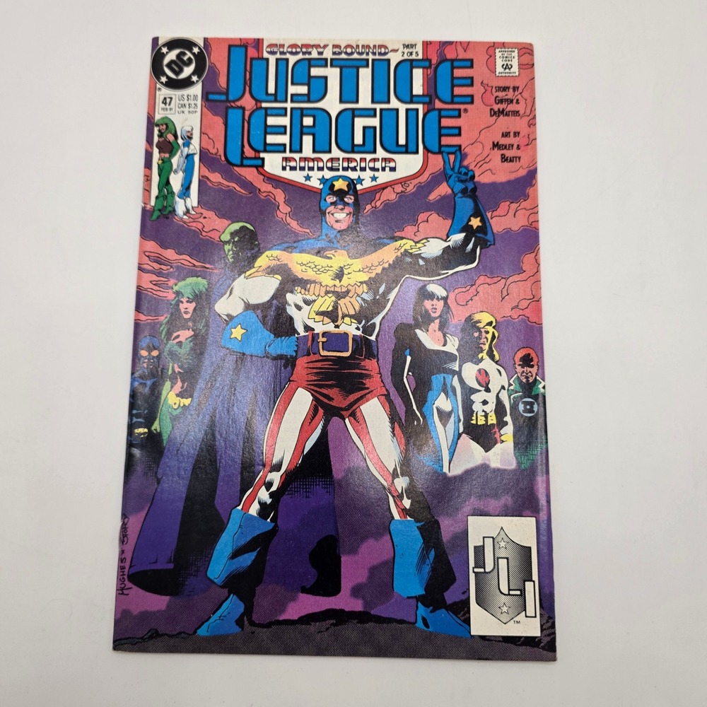 DC Justice League America 47 Glory Bound Part 2 General Glory Adam Hughes 1991